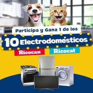 promocion gana electrodomesticos con ricocan y ricocat