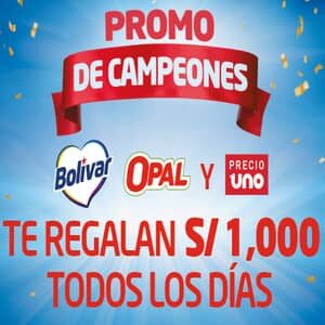 promo de campeones bolivar opal precio uno