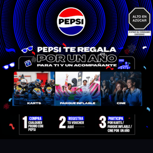Promoción Sorteo Pepsi te Regala por Un Año para Ti y Un Acompañante 2024