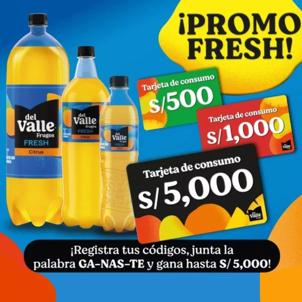 Promoción Sorteo Del Valle Frugos Fresh