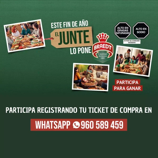 Promoción sorteo “Este Fin de Año, el Junte lo Pone Braedt”