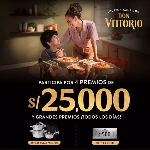 Promoción Sorteo Lúcete y gana con Don Vittorio 2025