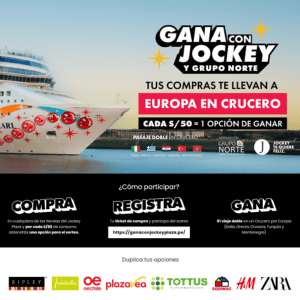 Promoción Sorteo Jockey Plaza Campaña Crucero Norwegian