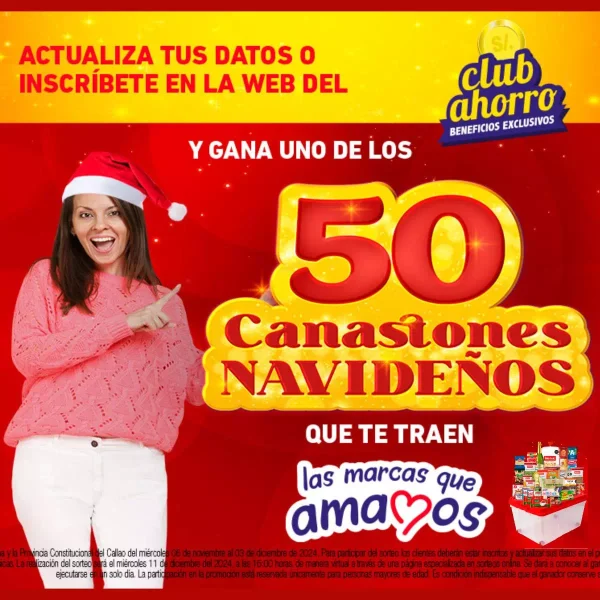 Promoción Sorteo 50 Canastones Navideños Mayorsa