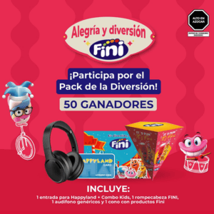 Promoción Sorteo Alegría y Diversión con Fini