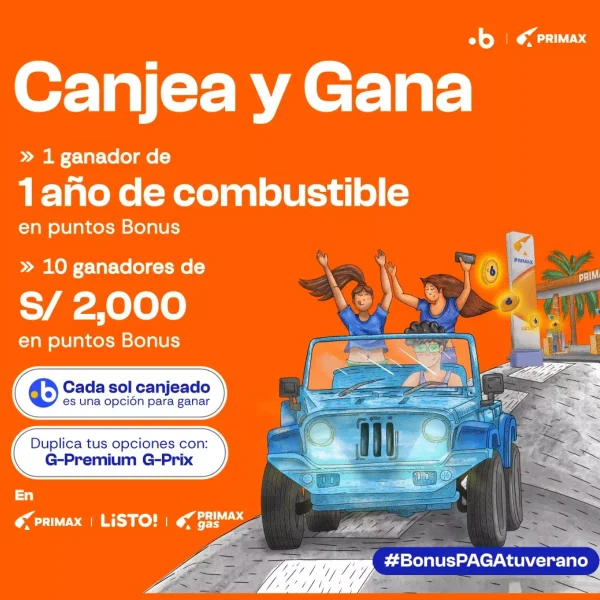 Promoción Primax “Bonus Paga tu Verano”