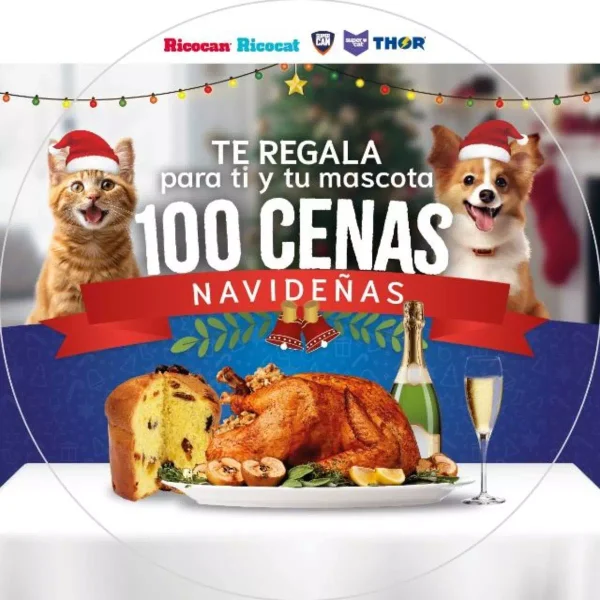 Promoción Sorteo Ricocan y Ricocat cenas navideñas