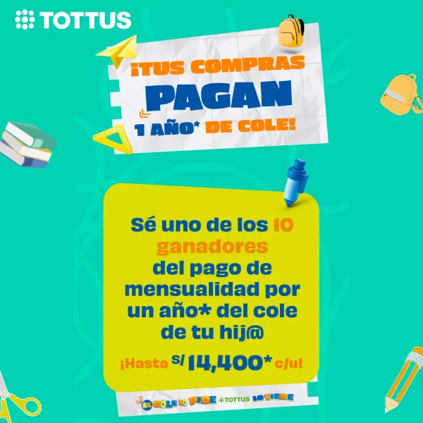 Promoción Tottus “Multimarca Back To School”