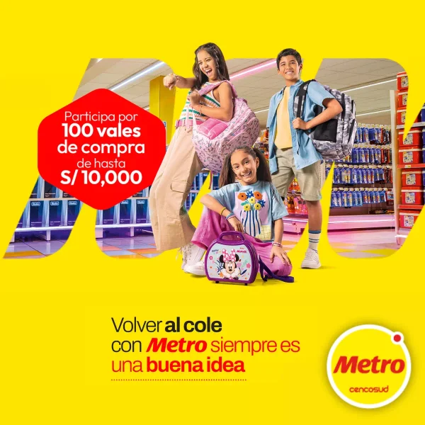 Promoción Sorteo ESCOLAR Metro 2025