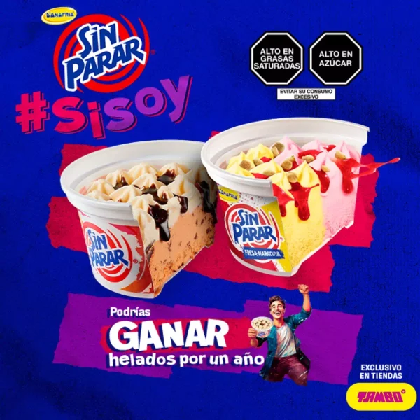 Promoción Sorteo Helados Sin Parar Gratis por Un Año