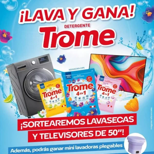 Promoción Sorteo Lava y Gana con Detergente Trome