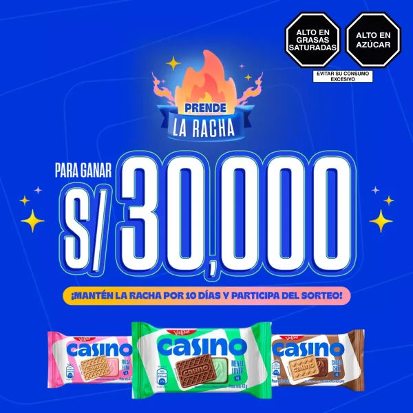 Promoción Sorteo “Prende la Racha con Galletas Casino”