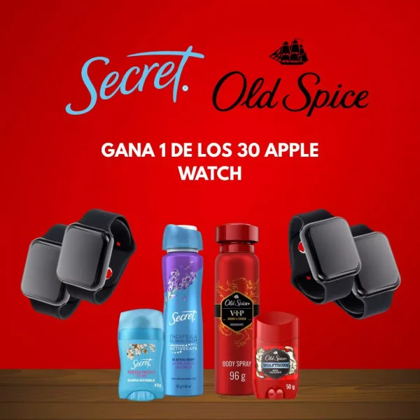 Promoción sorteo Old Spice y Secret